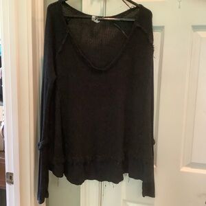 We The Free Dark Knit Top